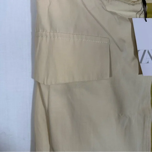 Zara Two-Tone Green and Cream Skirt Set - Picture 3 of 16